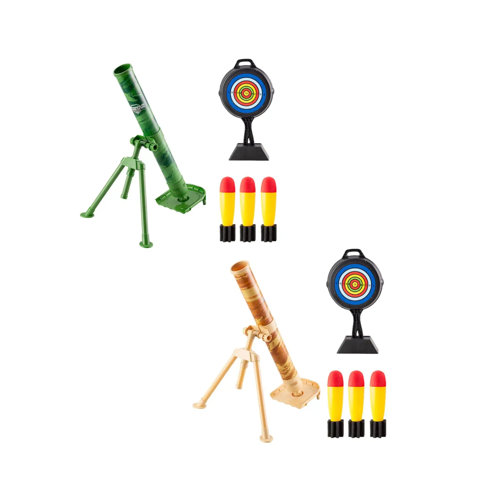 Mortar Launcher Toy Set Professional with 3 Foam Shells Rocket Launcher