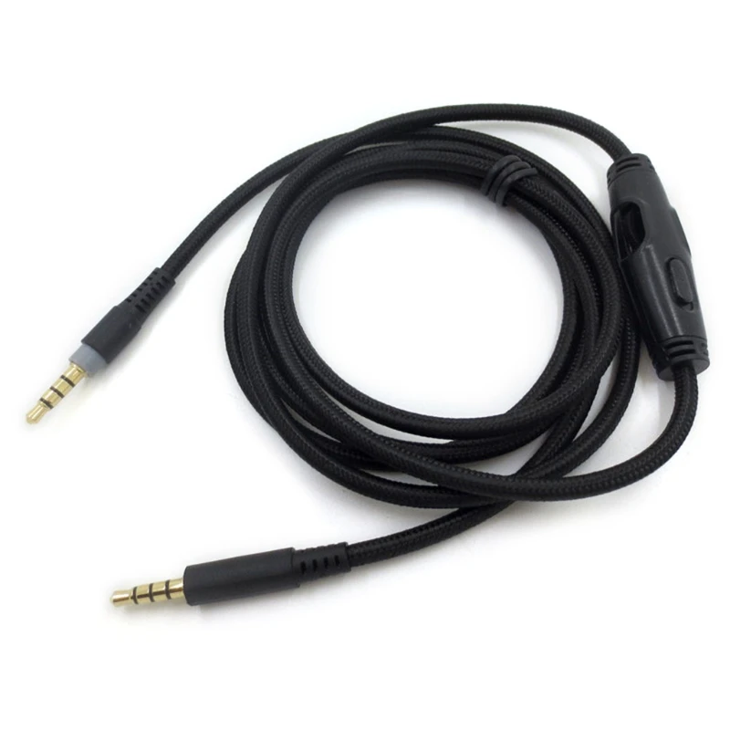 Headphone Microphone Cable Cord 3.5mm 1.5M Long for HyperX Cloud/Cloud for Alpha