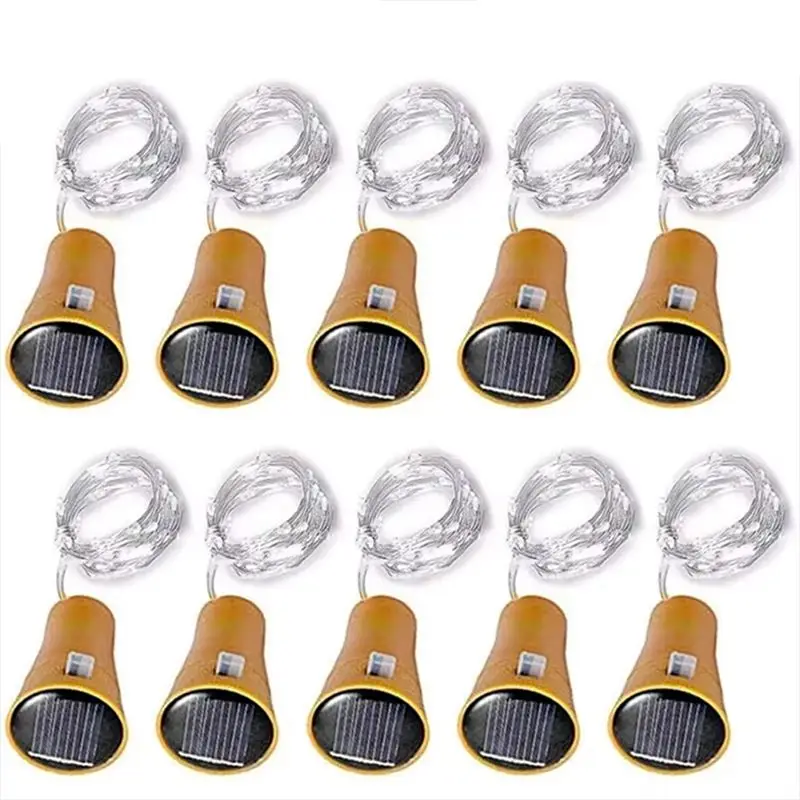 

Светодиодные гирлянды AT21-Solar 10LED для винных бутылок, набор из 10 штук для украшения сада и свадебного декора