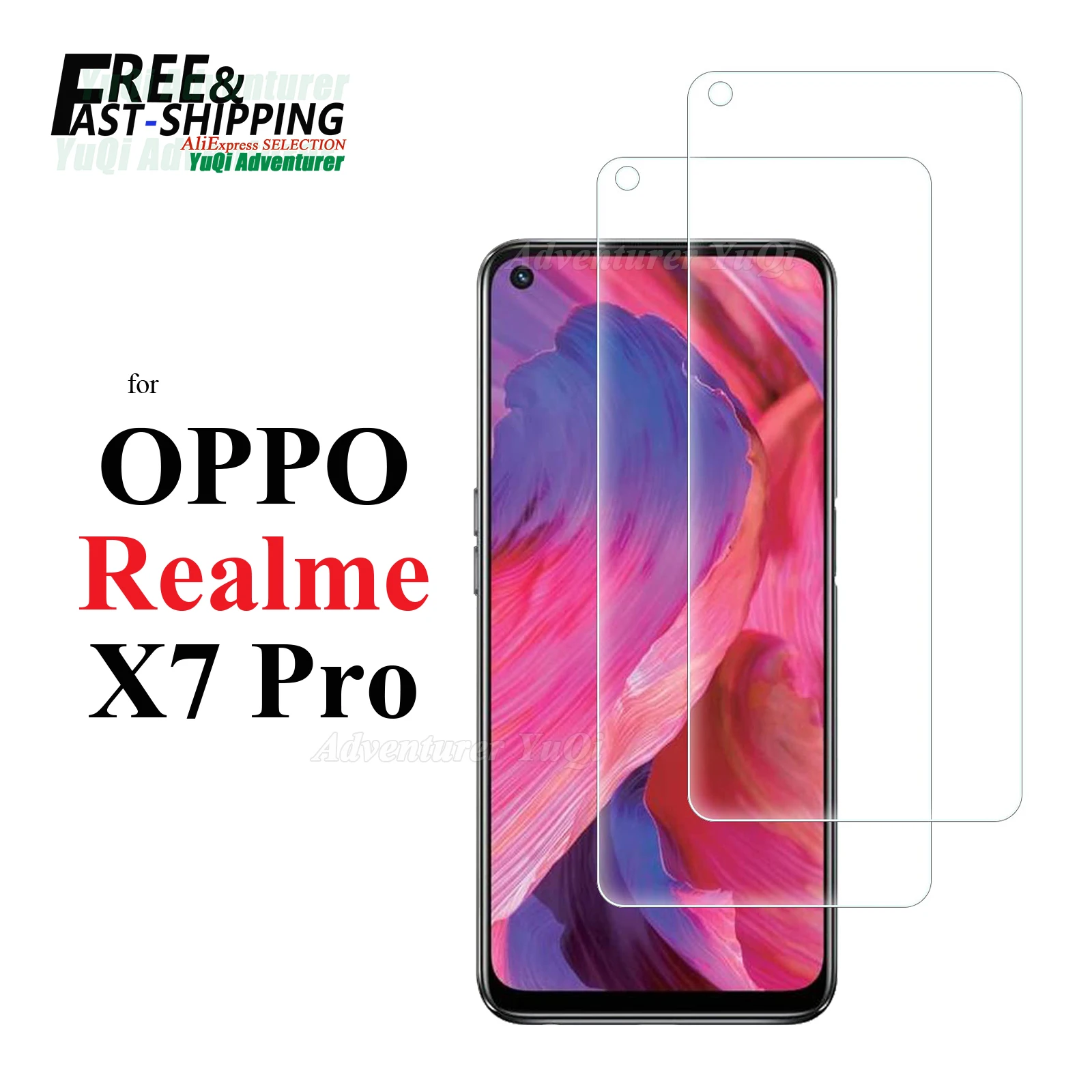 

Screen Protector For OPPO Realme X7 Pro Tempered Glass HD 9H Transparent Clear Anti Scratch Case Friendly
