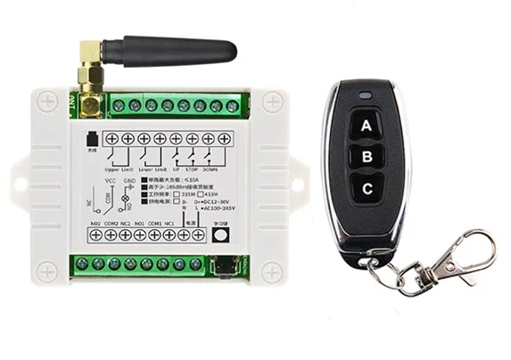 DC12V 24V 36V 2CH Relay multifunctional Module Receiver EV1527 Wireless Remote Control 433 Mhz Remote Switch for DC Motor DIY