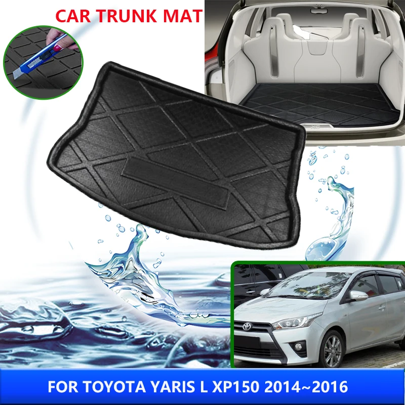 

For Toyota Yaris L Vios XP150 2014 2015 2016 Car Trunk Mat High Temperature Resistant Storage Carpet Auto Interior Accessories