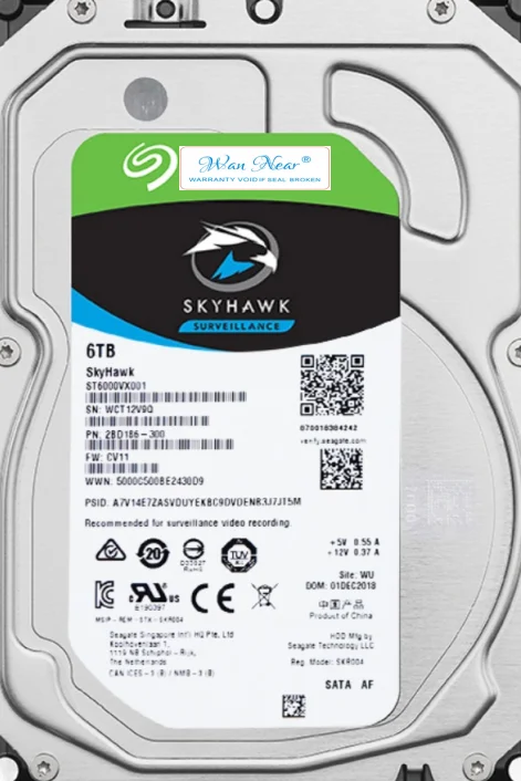 For   ST6000VX001 SkyHawk 6TB Monitoring Desktop Mechanical Office 6tb