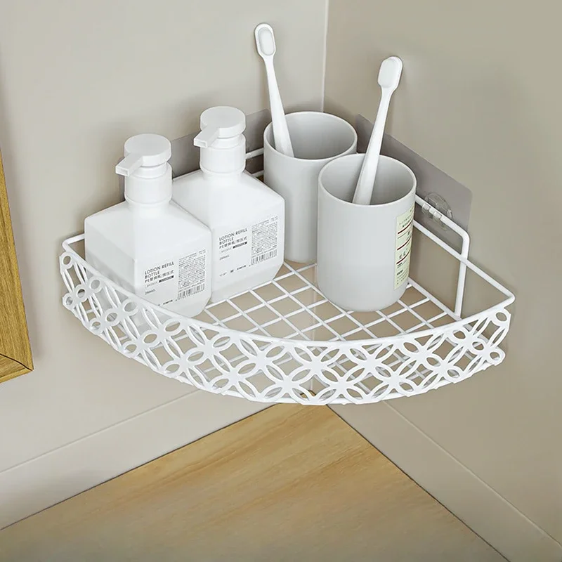 

Non Perforated Triangular Storage Rack, Bathroom, Bathroom, Kitchen Storage Rack, Storage Basket