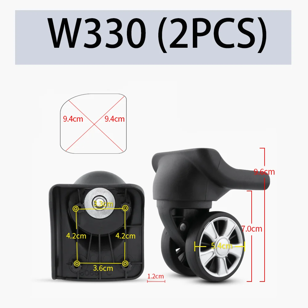 Подходит для W330, бесшумное колесо, универсальное колесо, Дорожный чемодан, ремонт, аксессуары для путешествий, колеса, плавная экономия усилий, чемодан