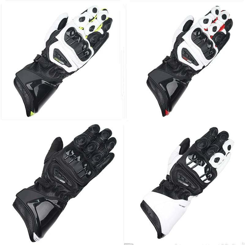Alpinestars Motorcycle Leather Riding Gloves with Touch Screen Compatibility