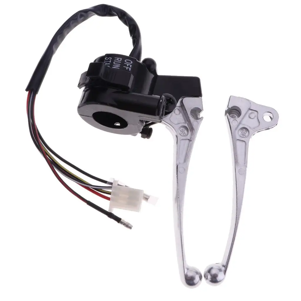 1 Set Motorbike Start Kill Switch Brake Lever for PW50 Y-Zinger 89-13