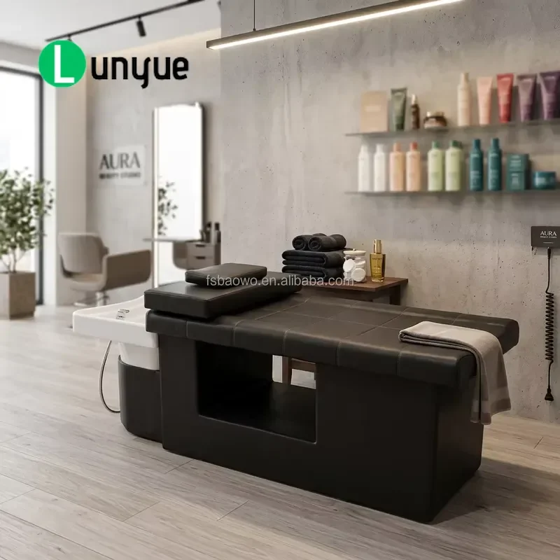 Electric Japanese Modern Synthetic Leather Adjustable Massage Bed With Water Circulation Function For Bathroom Use High
