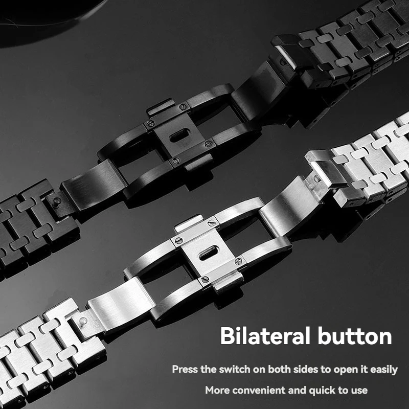 Ersatzarmband aus massivem Edelstahl für Casio G-Shock GMW-B5000 „Silver“ AP Style Mod-Uhrenarmband (Modell 3459 kompatibel)