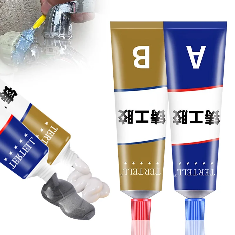 High Temperature Metal Repair Glue Metal Strong Iron Bonding Magic Repair Glue Casting Adhesive Agent AB Glue Weld Tools