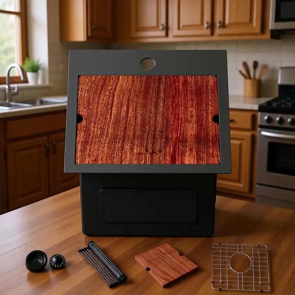 

Black Bar Sink 18 Inch Drop In Kitchen Sinks Topmount Pre Bar Sink 16 Gauge StainlSteel Single Bowl 18x18x9 Inch RV Small Kitche