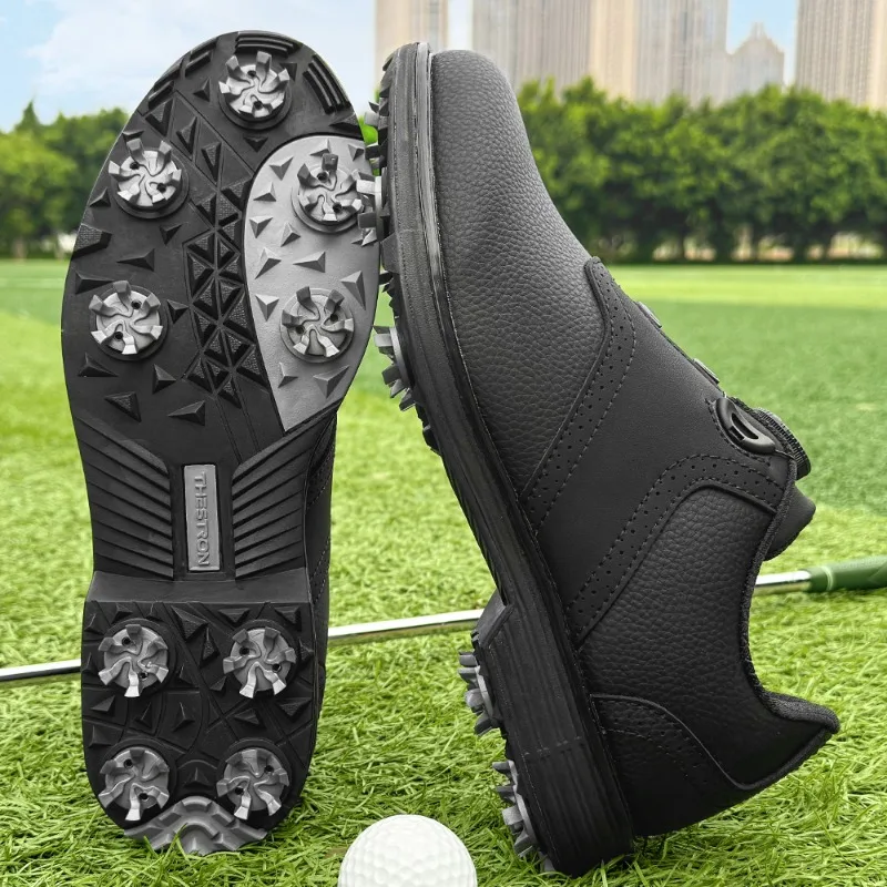 

New Men Waterproof Golf Shoes Professional Pointed Non-Slip Golf Sports Shoes Comfortable Outdoor Men Casual Walking Shoes 39-49