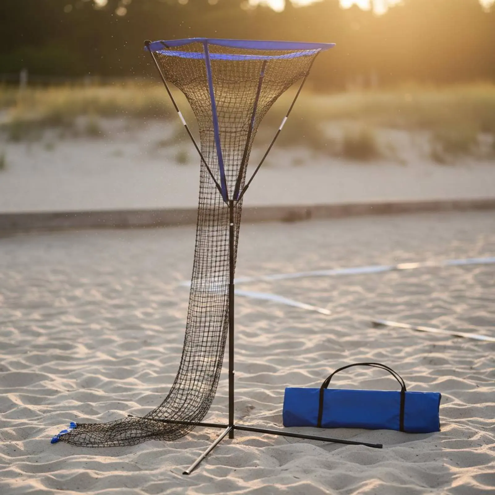 

Beach Volleyball Training Net Indoor Outdoor Use Portable Volleyball Practice Net Sports Equipment Long-Lasting Iron Pipe Heavy