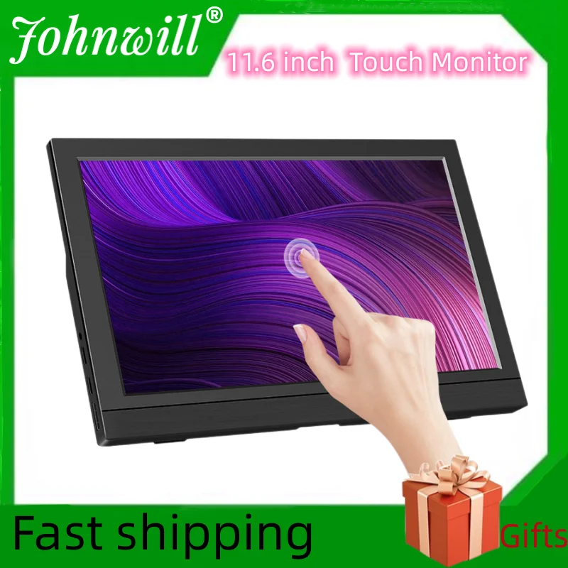 

11.6 inch Game Monitor Portable HDMI-Compatible DIY LCD Gaming Display 1366x768 Laptop Touch Screen DC Type C Monitors