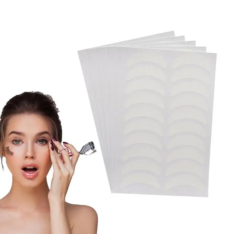 Patchs en Papier pour Extension de Cils, Tampons Auto-Adhésifs pour Isolation et Positionnement des Yeux, 50 Paires