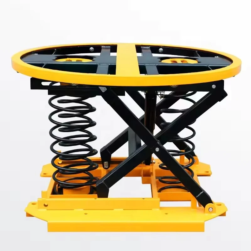 Plataforma elevadora de tijera hidráulica Plataforma de nivelación portátil de 1000 kg/2000 kg adecuada para talleres de almacenes y líneas de montaje.