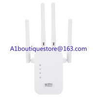 2.4G + 5g dual-band 1200m wireless WiFi signal amplifier, household Gigabit through the wall king repeater