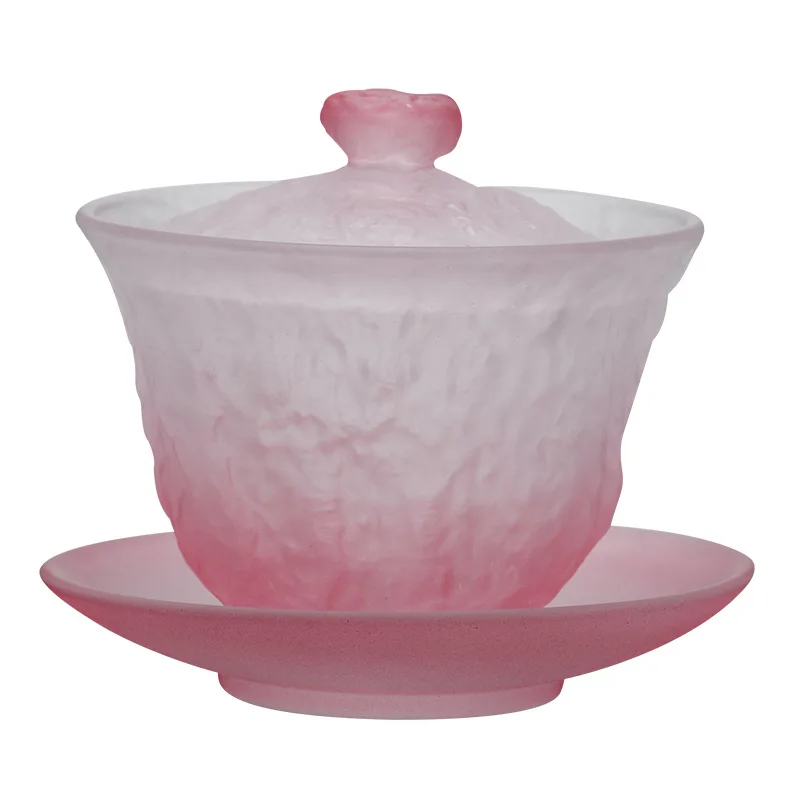 

Tea bowl with cover gradual change powder lady tea set