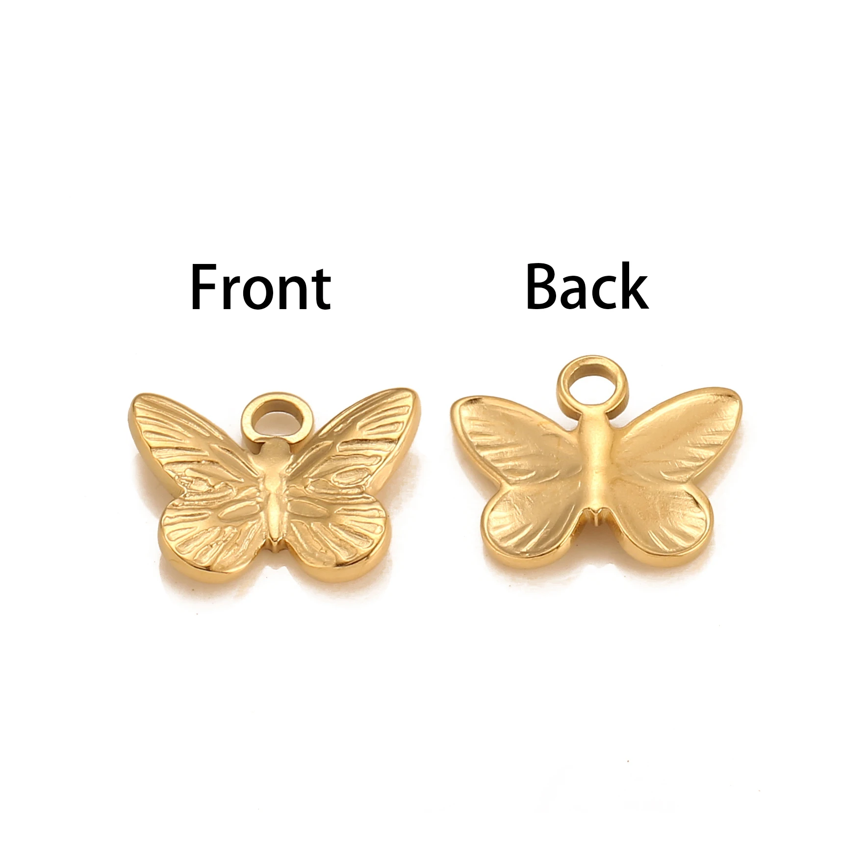 3pcs Butterfly Pendants Stainless Steel Charms For Jewelry Necklace Bracelet Earring Charm DIY Jewelry Making Charms Supplies