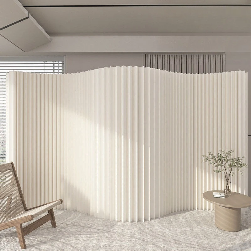 Simple removable folding living room office room partition curved background wall