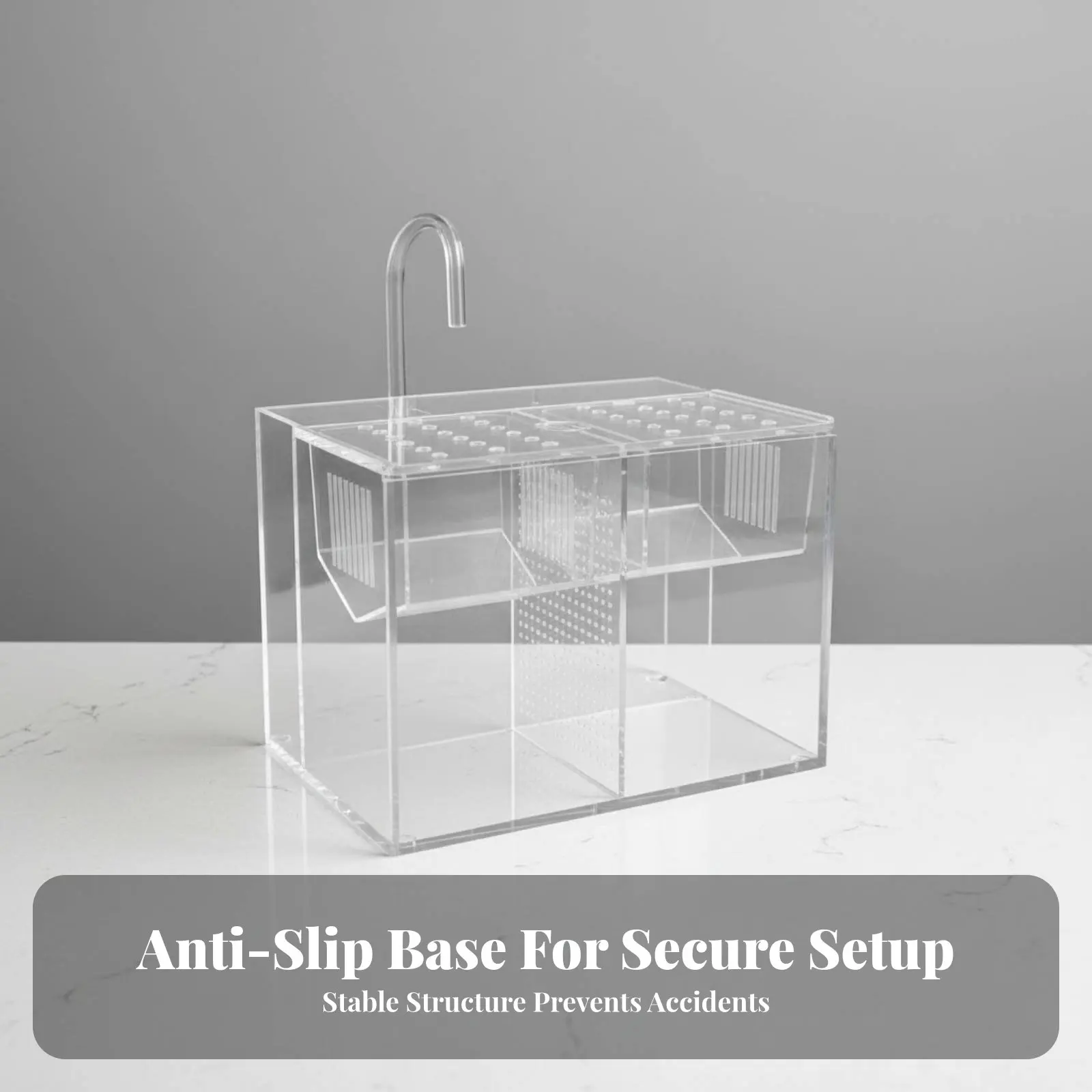 

Внешний аквариумный бокс для разведения рыб с съемной перегородкой, разделительный бокс для аквариумного содержания, место обитания для гуппи, с циркуляцией воды