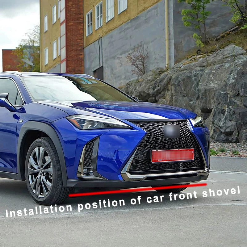 

Car For Lexus UX200 260 300 2019-2023 2021 Front Bumper Lip Body Kit Spoiler Chin Shovel Guard Carbon Fiber Look Accessories ABS