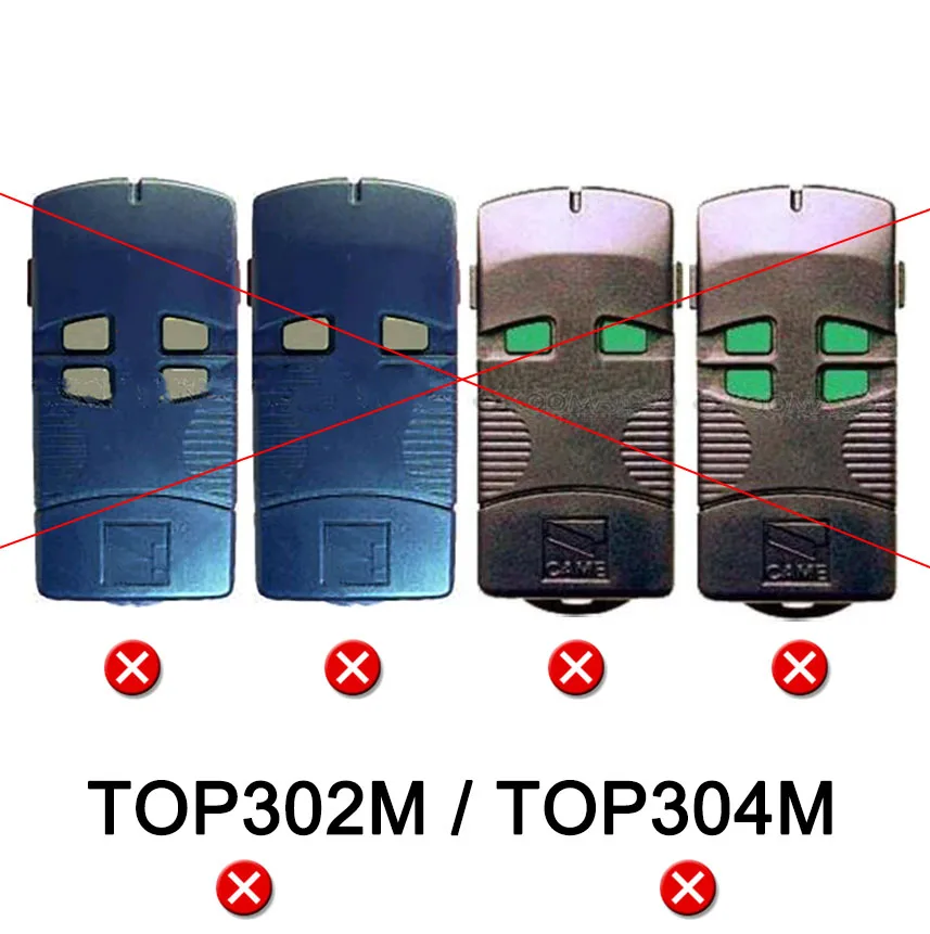 لجهاز التحكم عن بعد لبوابة/باب المرآب برمز ثابت CAME TOP302A TOP304A TOP302L TOP304L T152 T154 BIM2 BIM4 26.995MHz 30.900MHz