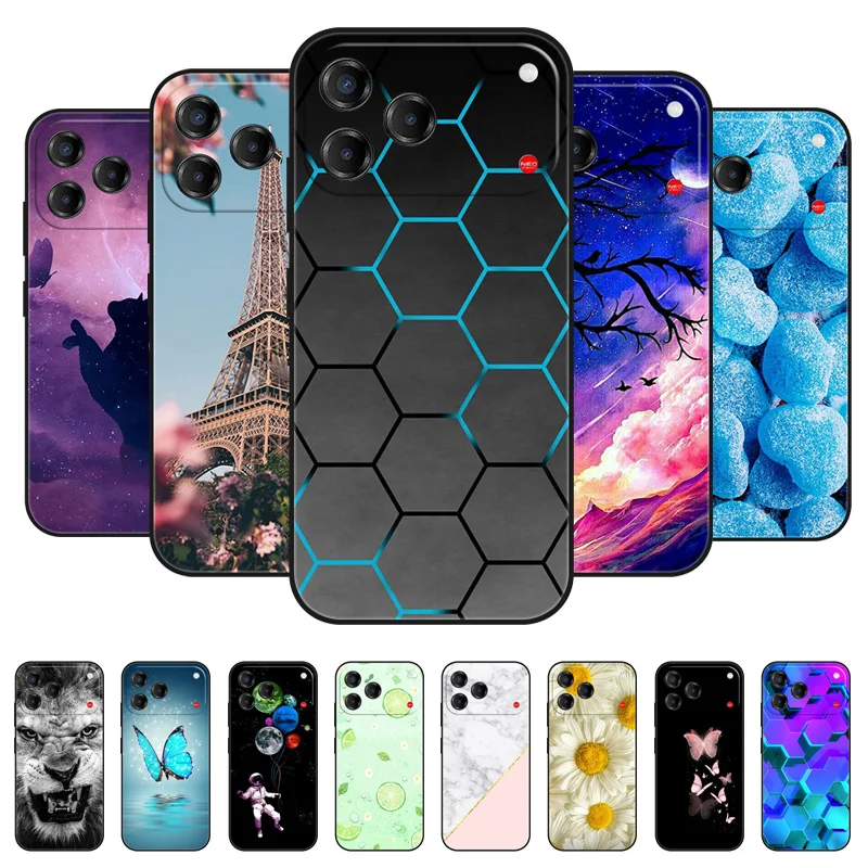 For ZTE Blade V80 Pro Design Vita 4G Case Slim Soft TPU Black Matte Fashion Lovely Phone Case For Nubia V80Design V80Pro Cover