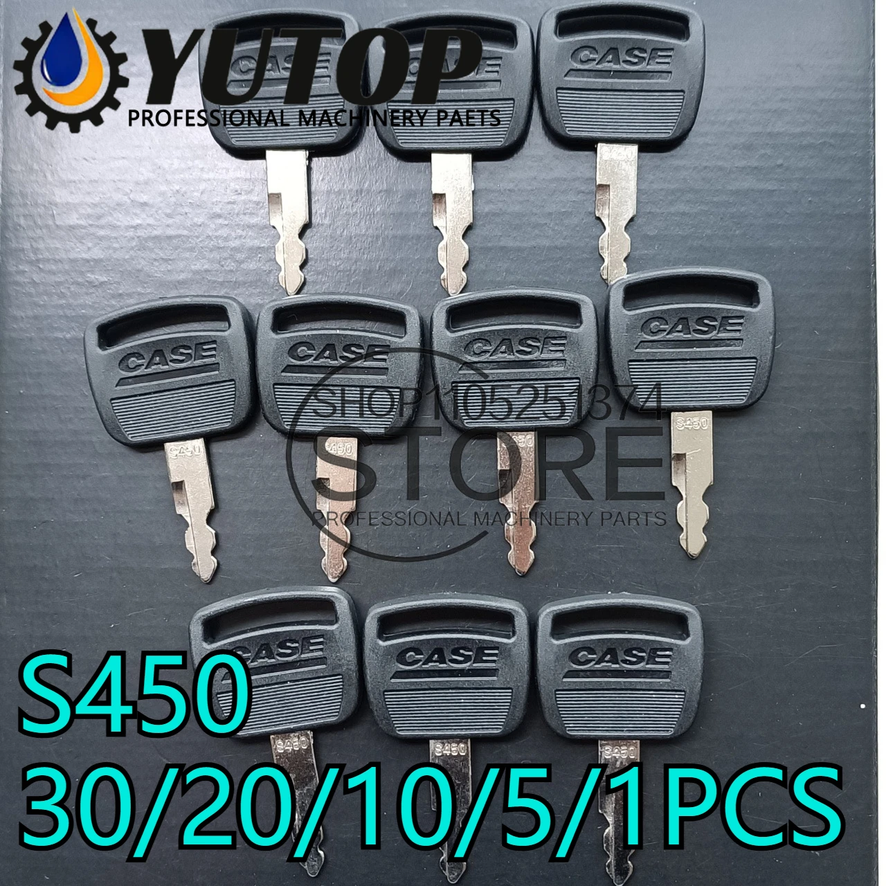 

Комплект ключей (30/20/10/5/1 шт.) для экскаваторов S450, Case CS240, 210, 220, 300, 360, 470: ключ зажигания, ключ боковой двери, запчасти