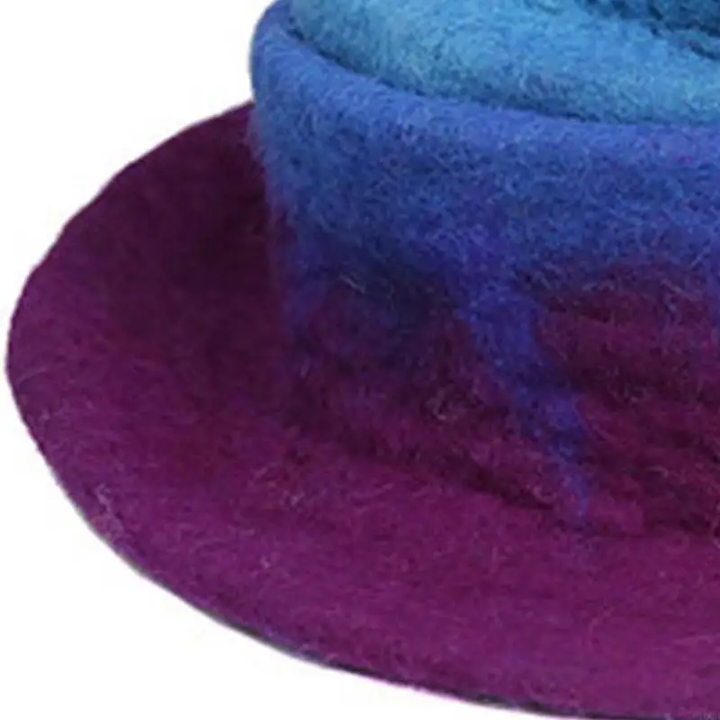 أزياء قبعة الساحرة نقطة قبعة قوس قزح معالج قبعة قبعة الساحرة هالوين لرئيس أورنا