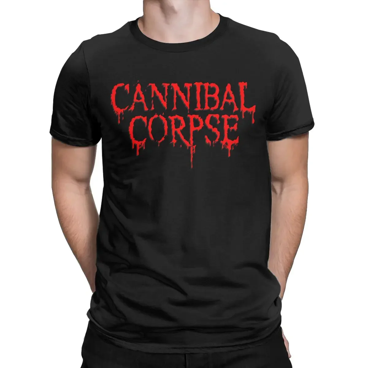 Cannibal-Corpse-Symbol Men\'s T Shirt Novelty Tee Shirt Short Sleeve Crew Neck T-Shirts Pure Cotton 4XL 5XL Clothing