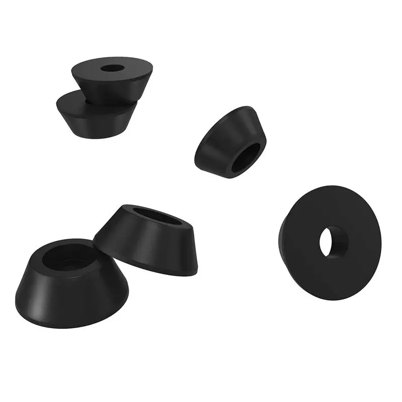 B62B-240 Pcs Soft Cutting Board Rubber Feet With Stainless Steel Screws 0.28 X 0.59 For Furniture, Electronics And Appliances