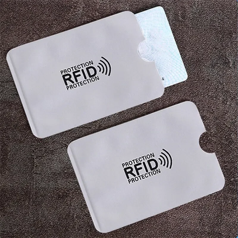 حقيبة حماية لبطاقة حجب RFID من رقائق الألومنيوم مضادة للسرقة ومضادة لإزالة المغناطيسية