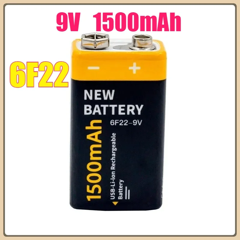 

9V 1500mAh Li-ion Battery USB Lithium Battery For Toys Remote Control High Capacity USB Battery