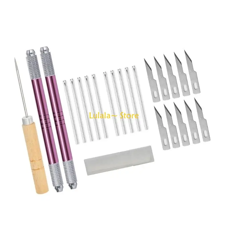 Y4QA Efficient Ergonomic Doll Hair Planting Tool Rerooting Toolkits Metal Doll Hair Rooting Tool for Doll Crafting Use