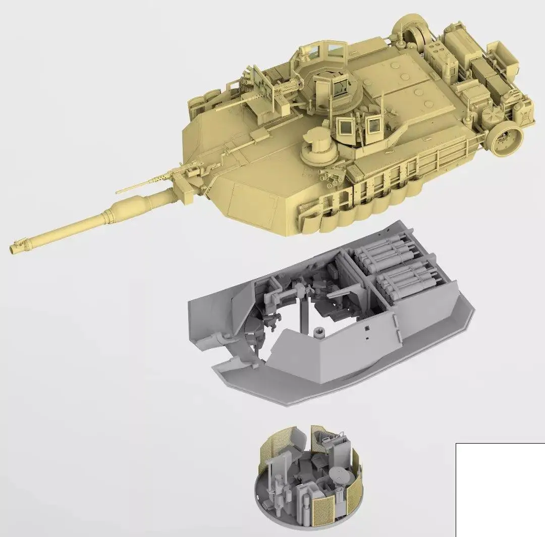 RYE RM5026 1/35 M1A2 SEP ABRAMS TUSK I/TUSK II 2 IN 1 With Full Interior