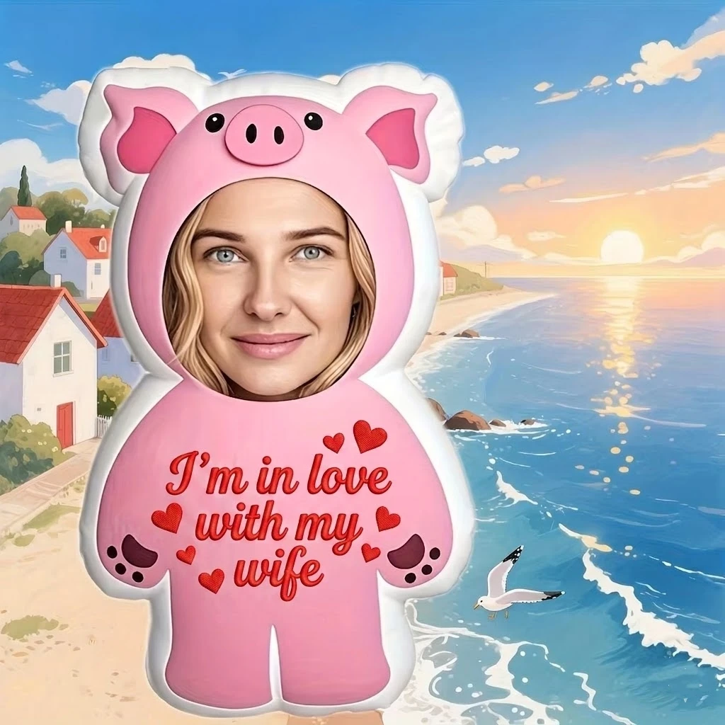 Customized Photo Face-Shaped Pillow 