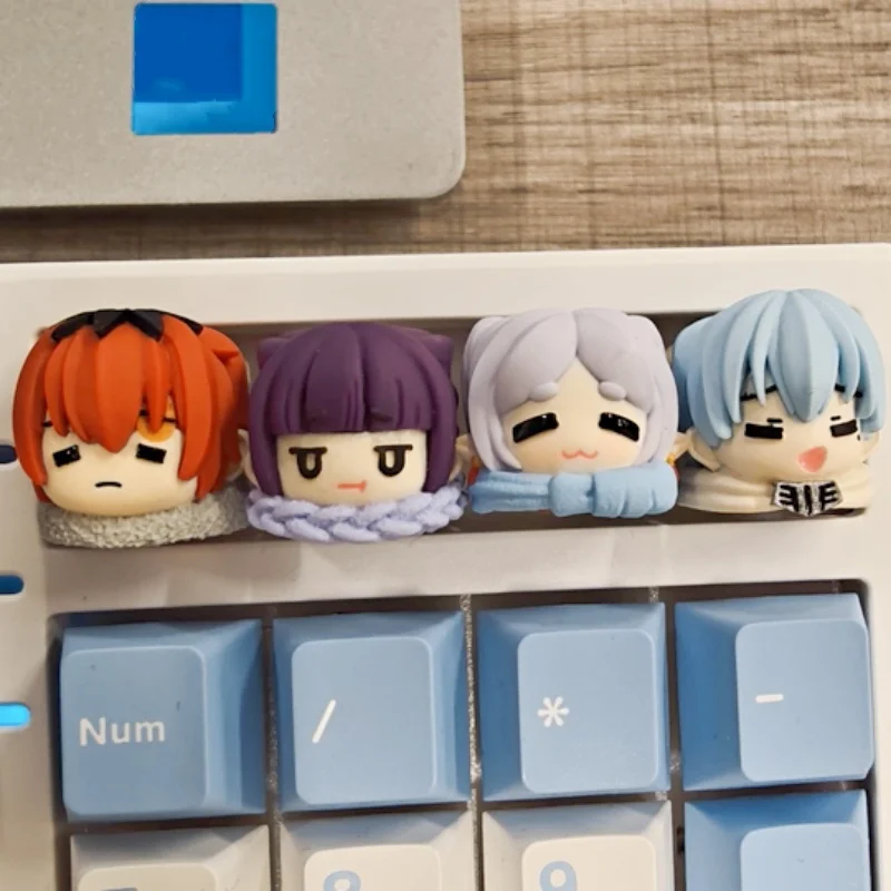 

Frieren: Beyond Journey's End Keycap Series, анимационная индивидуальная смола, механическая клавиатура в стиле аниме, одинарная клавиатура Esc, украшение