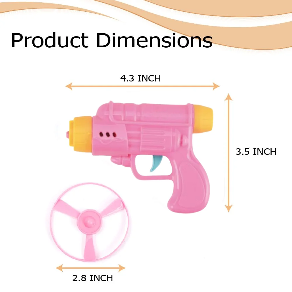 飛ぶ竹とんぼディスク銃、カラフルな空飛ぶプロペラおもちゃ、子供＆猫用屋外おもちゃ、ギフトに最適