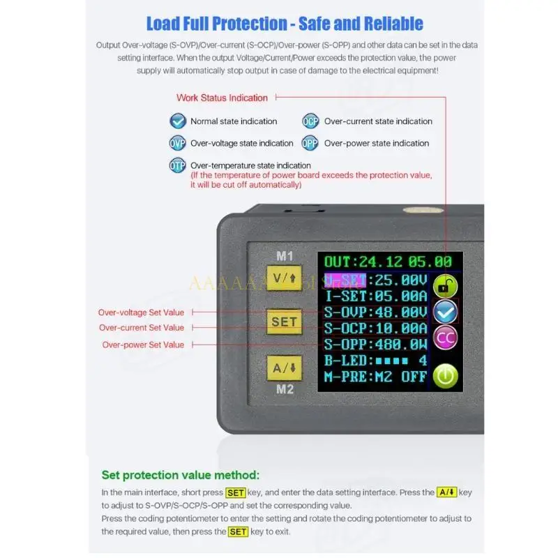A2BE Communication 50V 20A Constant Current Step-Down Power Supply Module