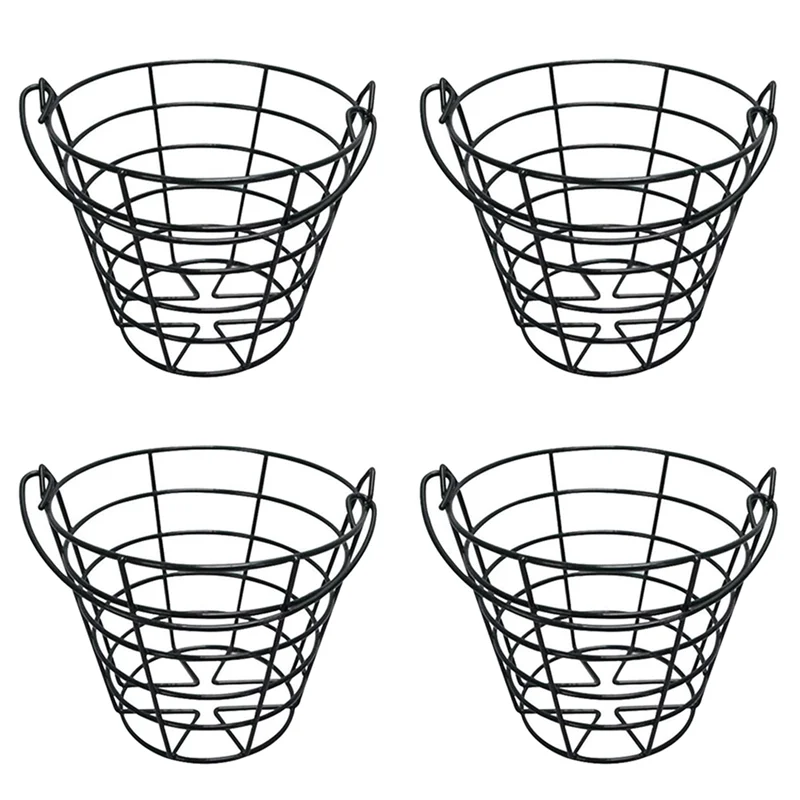 

B72A 4X Practice Golf Balls Container Basket With Handle Storage Box Hold Up To 50 PCS Golf Balls