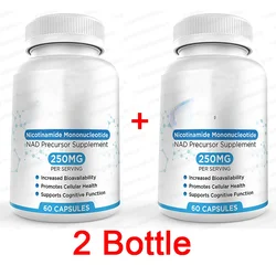 2 Bottle nicotinamide mononucleotide capsule supports cell repair growth reduces wrinkles increases skin elasticity