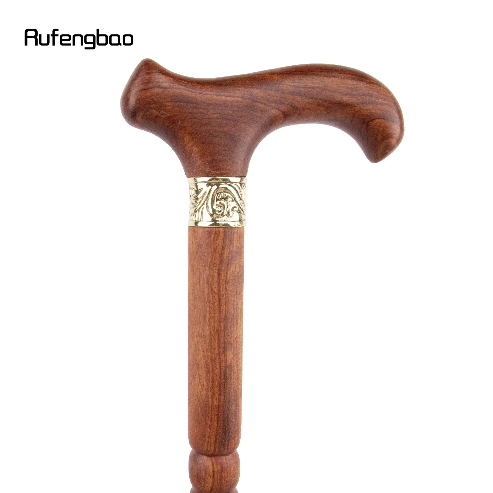 Bastone da passeggio alla moda con giunto singolo in legno giallo Bastone decorativo Cospaly Bastone per mazza di Halloween Crosier 92 cm