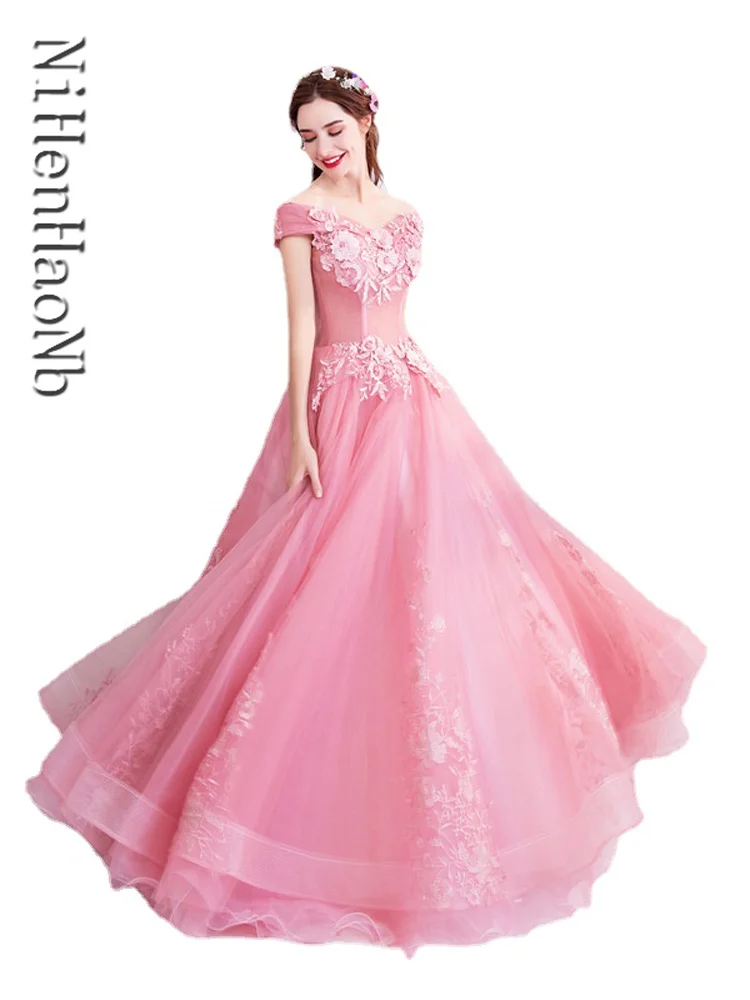 Quinceanera Dresses Sweet Party Prom Dress Luxury Off Shoulder Ball Gown 16 Colors Vestidos Plus Size