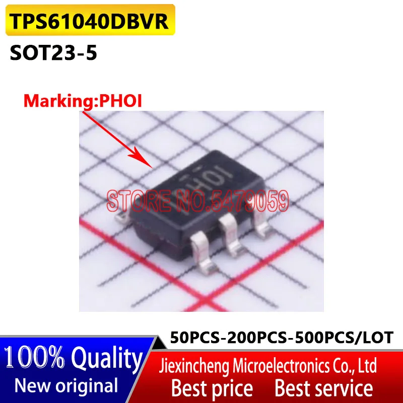 

(50-200-500PCS/LOT) TPS61040DBVR SOT23-5 Marking:PHOI/PH0I TPS61040 TPS61040DBV New original