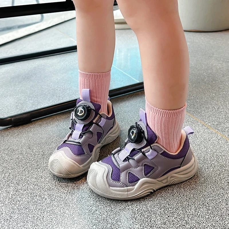 

Kids Sneakers for Girls Breathable Versatile Sports Shoes for Boy Fashion Non-slip Causal School Children's Basketball Shoes New