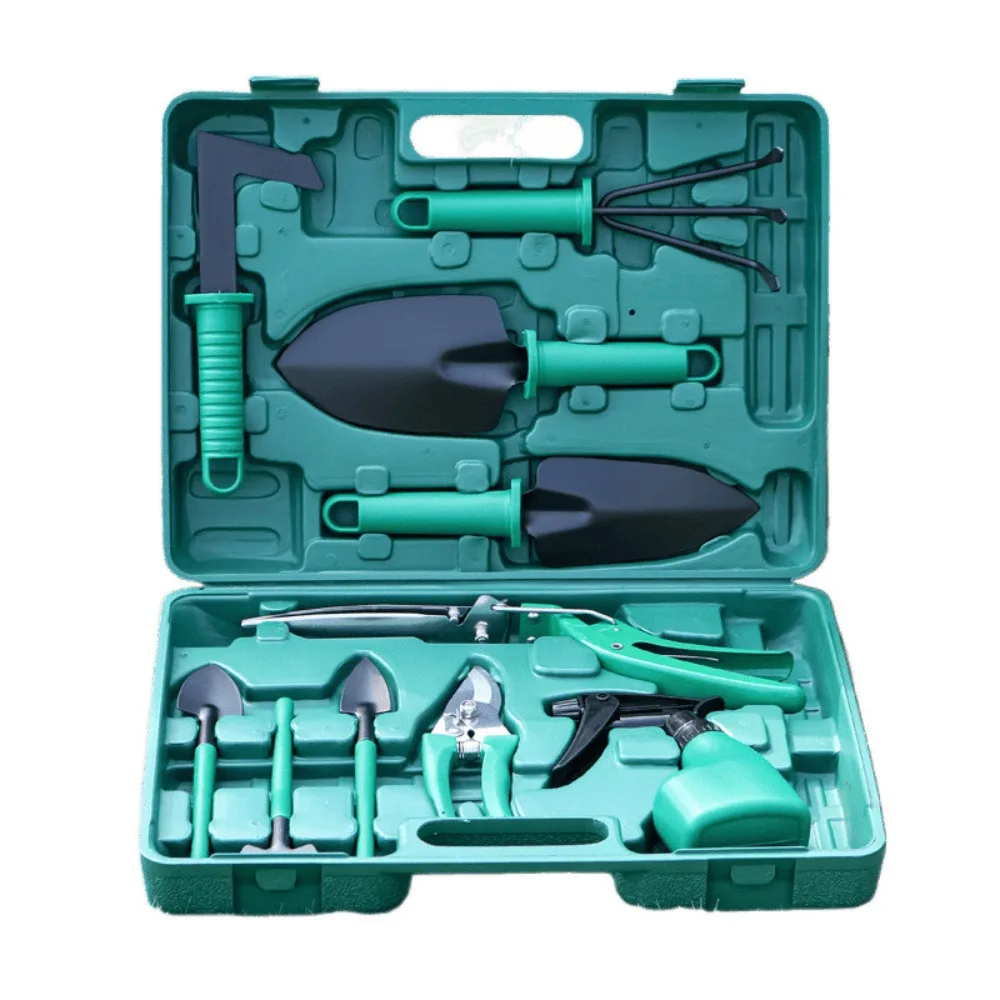 Five-piece Set of Garden Tools Plastic Box, Five-piece Set of Promotional Gift Set, Plastic Garden Tools Set Multi Tool