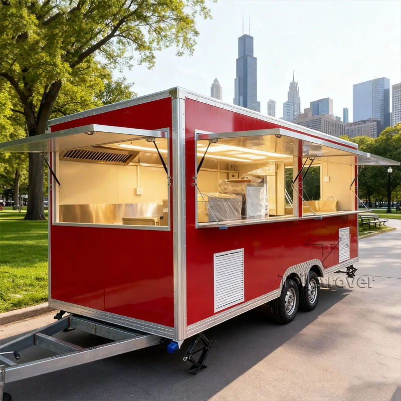

Mini Street Portable Food Vending Truck Hot Dog Pizza Burger Charcoal Bbq French Fries Food Cart On Wheels Snack Food