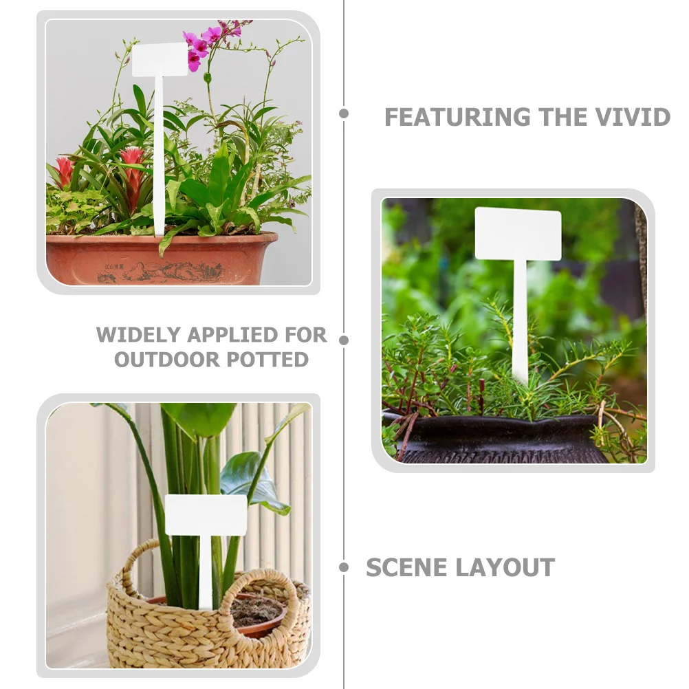 

10pcs Plastic Plant Labels Garden Markers For Outdoor Indoor Plants Flower Identifying Boards Nursery Succulent Label Stakes