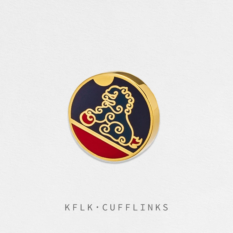 

KFLK Fashion Chinese Lion Brooch Pins Exquisite Brand Brooches For Women Mens Costumes Badge Brooch Jewelry Wholesale